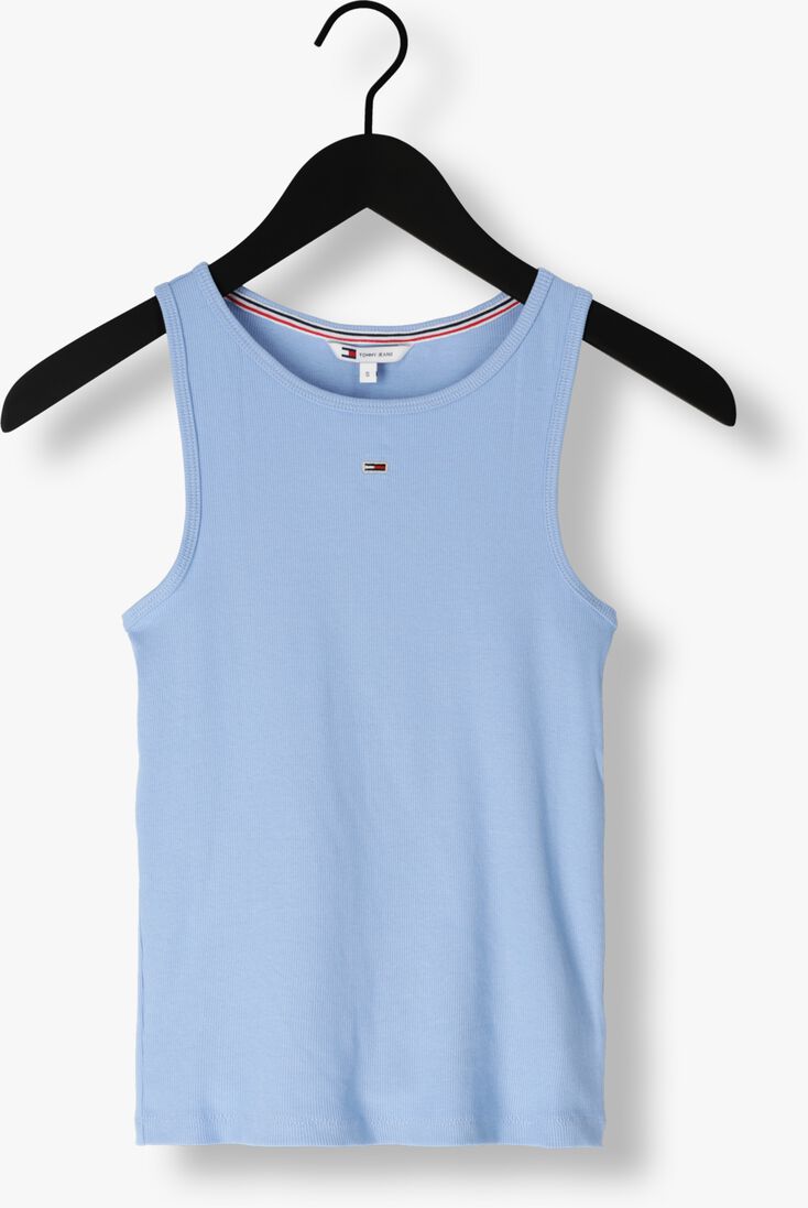 TOMMY JEANS blauwe tommy jeans top tjw essential rib tank