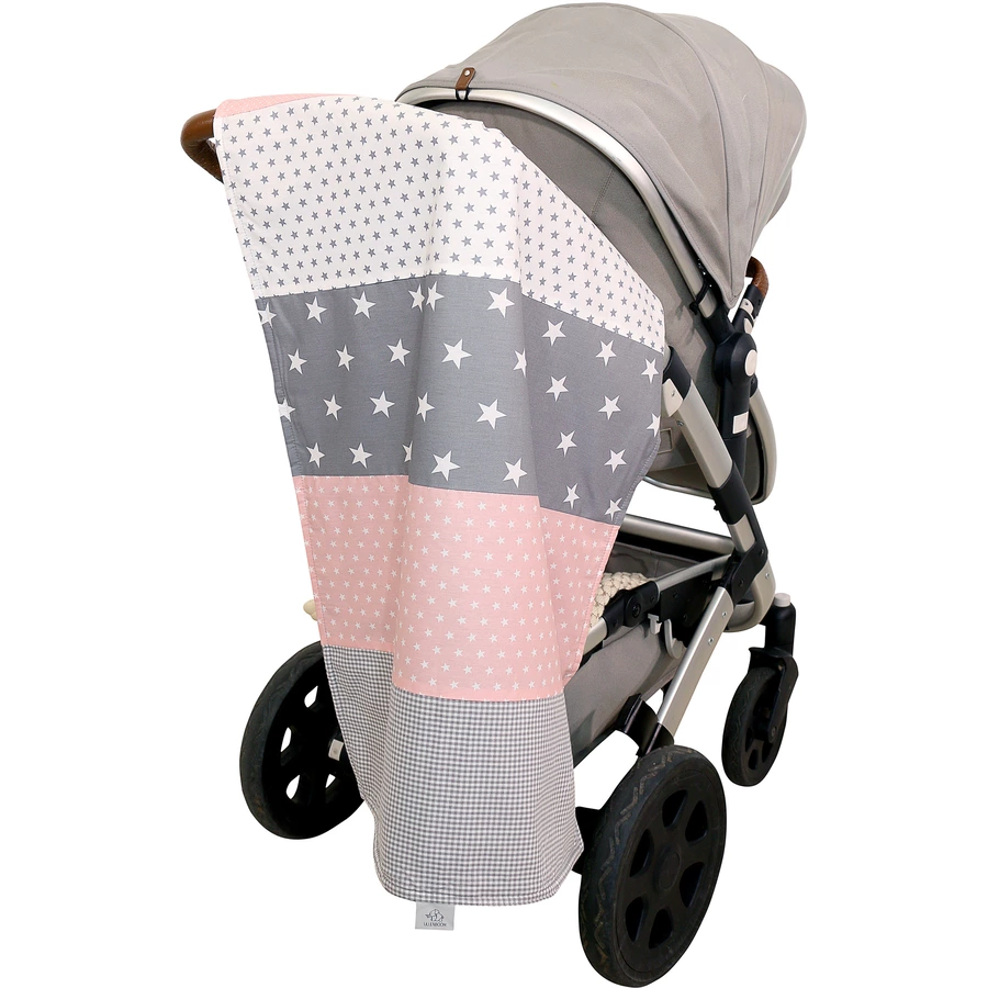Ullenboom Babydecke & Kuscheldecke 100X140 cm Rosa Grau