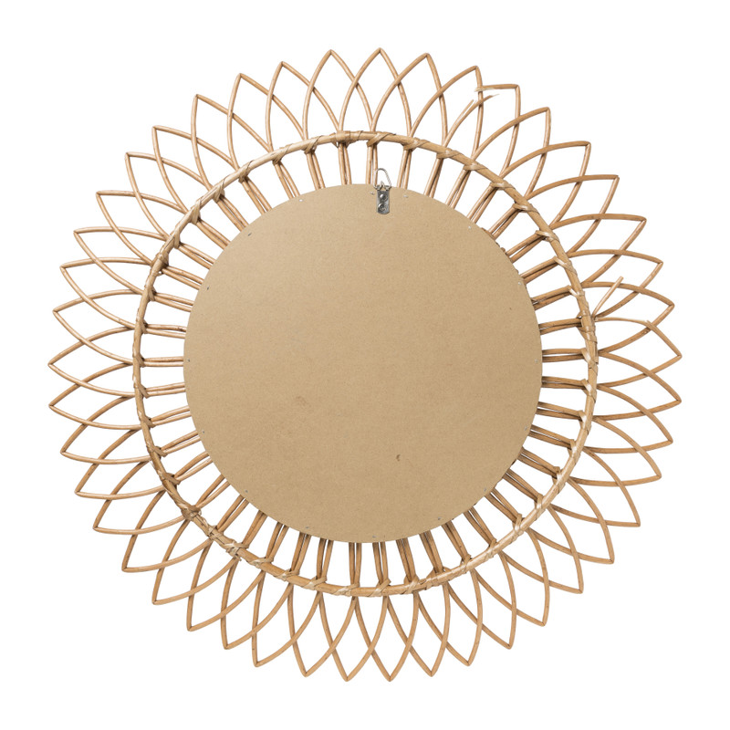 Zonnespiegel rotan - ø76 cm