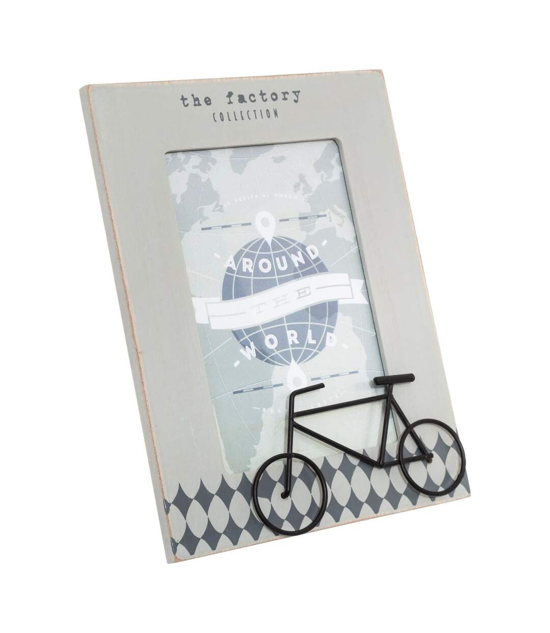 Cadre photo design vélo Travel - Gris