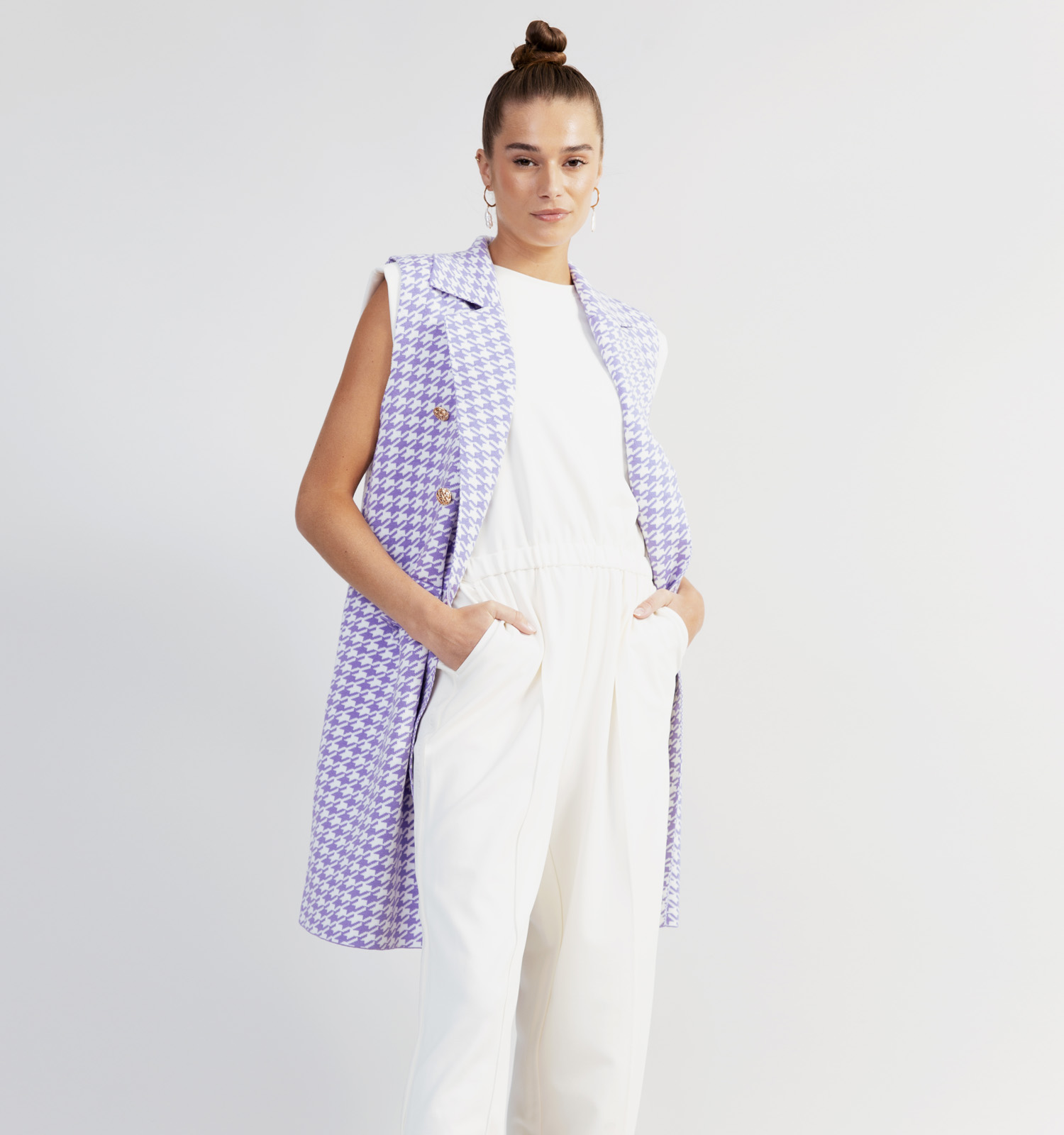 Cardigan paars