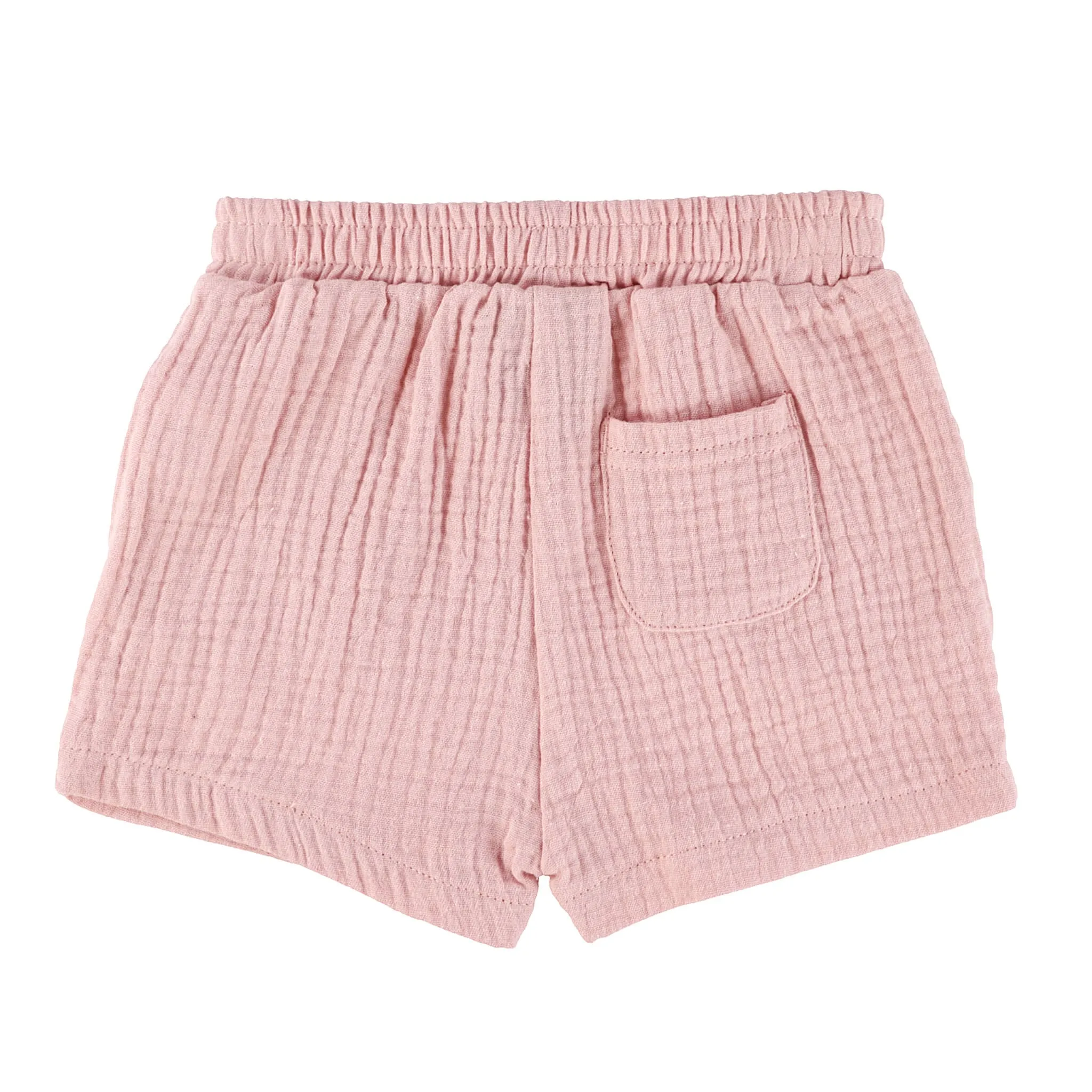 Chat Botté Short Mousseline Rose 3-24mois