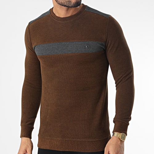 Sweat Crewneck RBL6212 Marron