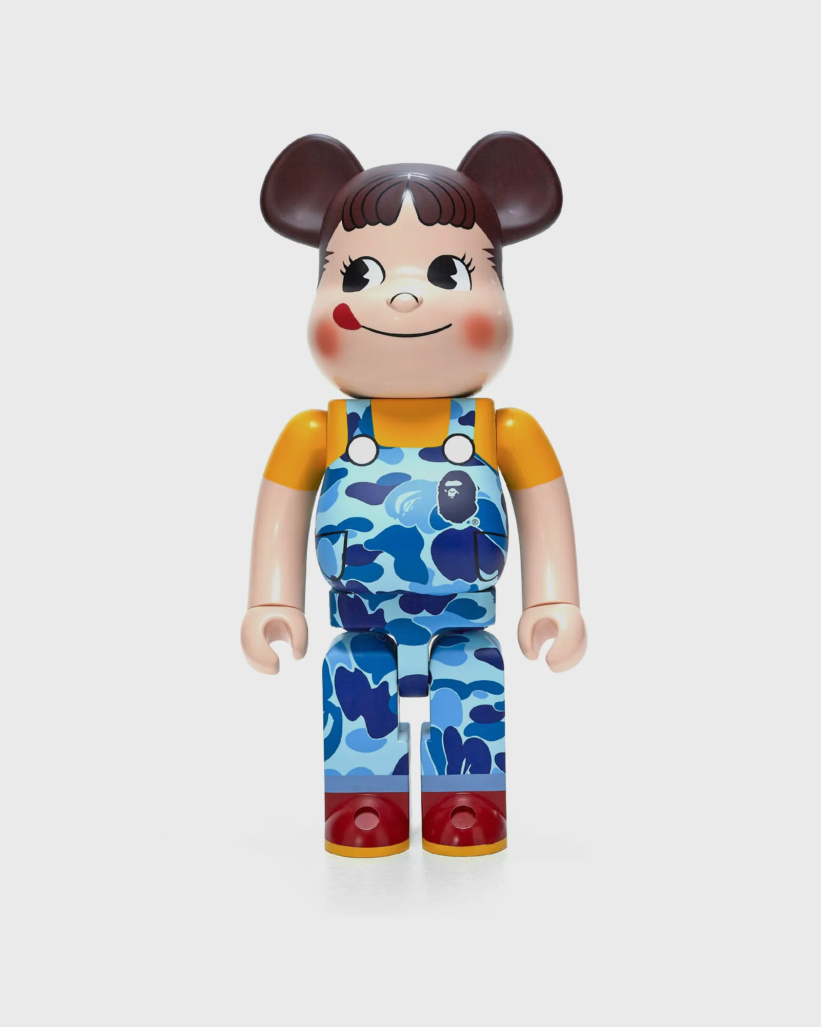 MEDICOM BEARBRICK 1000% BAPE X PEKO-CHAN BLUE