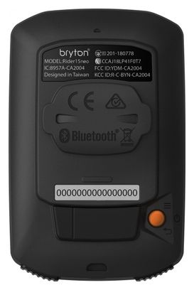 Compteur GPS Bryton Rider 15 Neo C   Capteur cadence