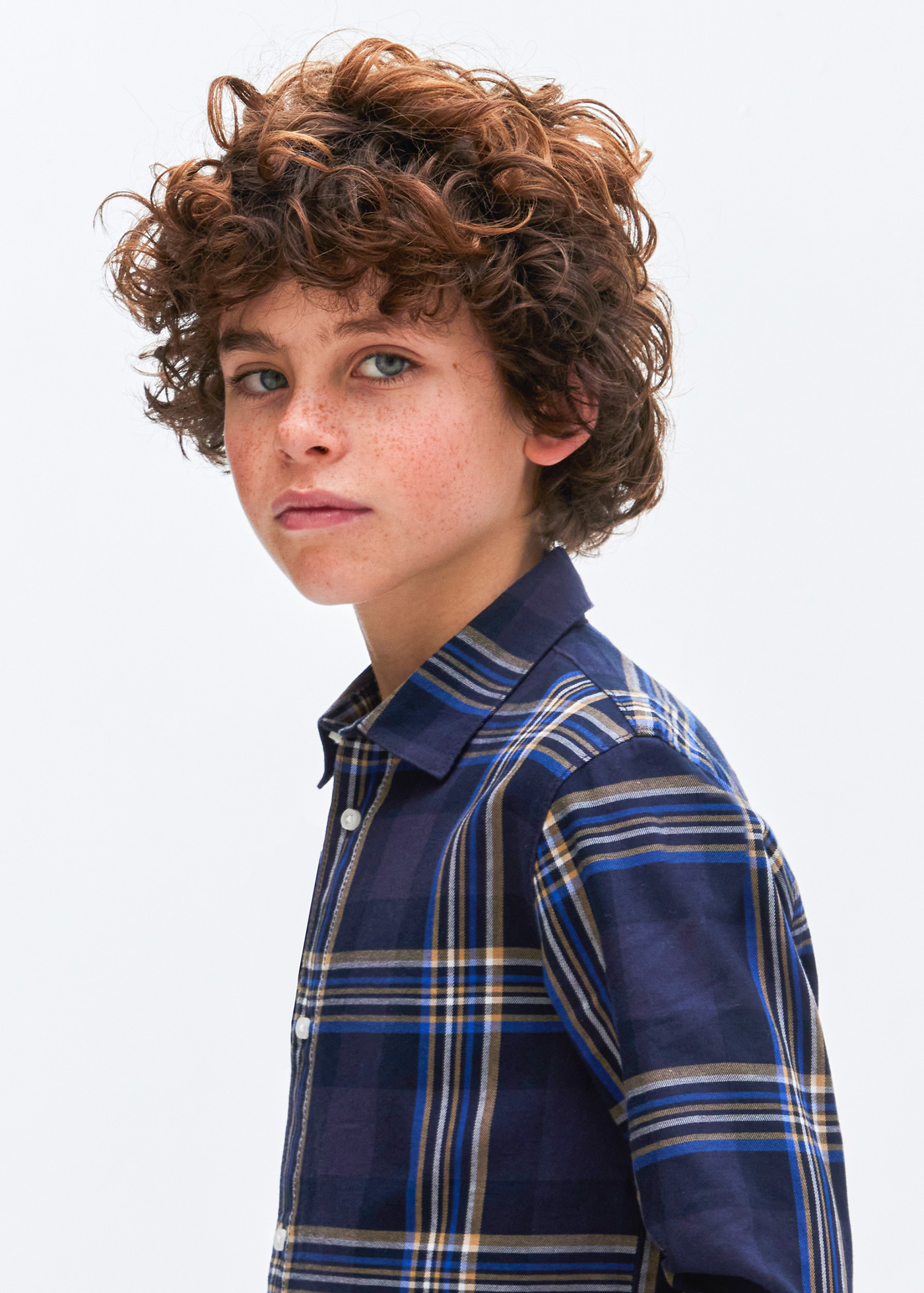 Camisa xadrez infantil Viella Better Cotton