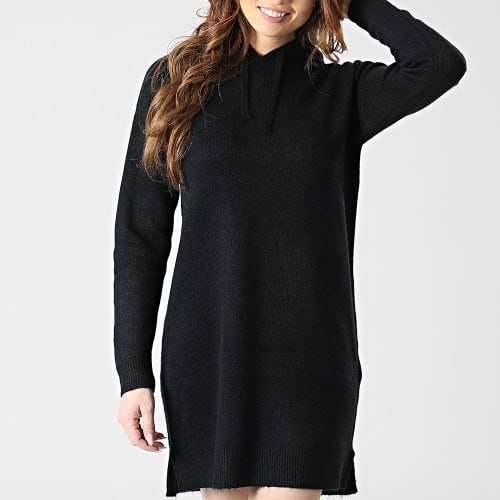 Robe Pull Capuche Femme Lefile 10254090 Noir