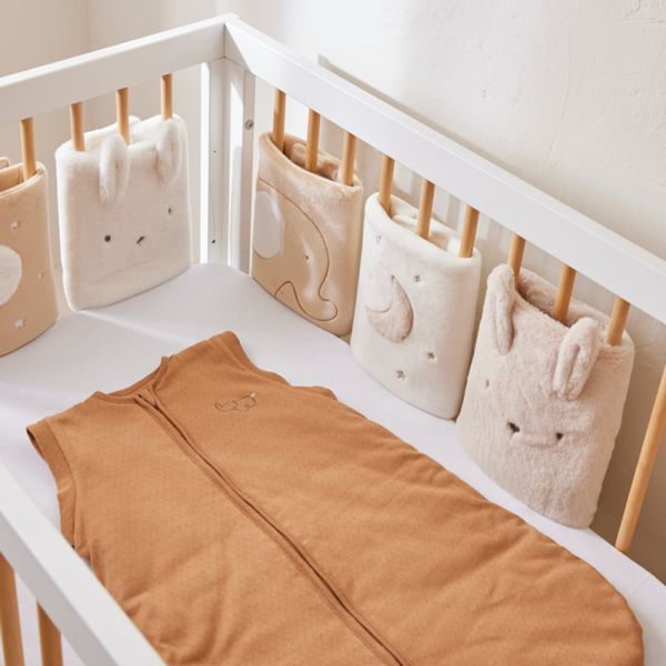 Noukie's B&M Slaapzak – 70 cm – Afritsbare mouwen – Jersey – Caramel