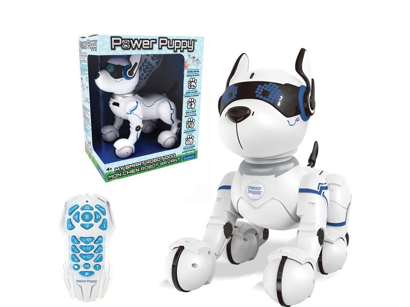 Lexibook Power Puppy Roboterhund mit Fernbedienung Programmierbarer, taktiler Roboterhund mit Wissen