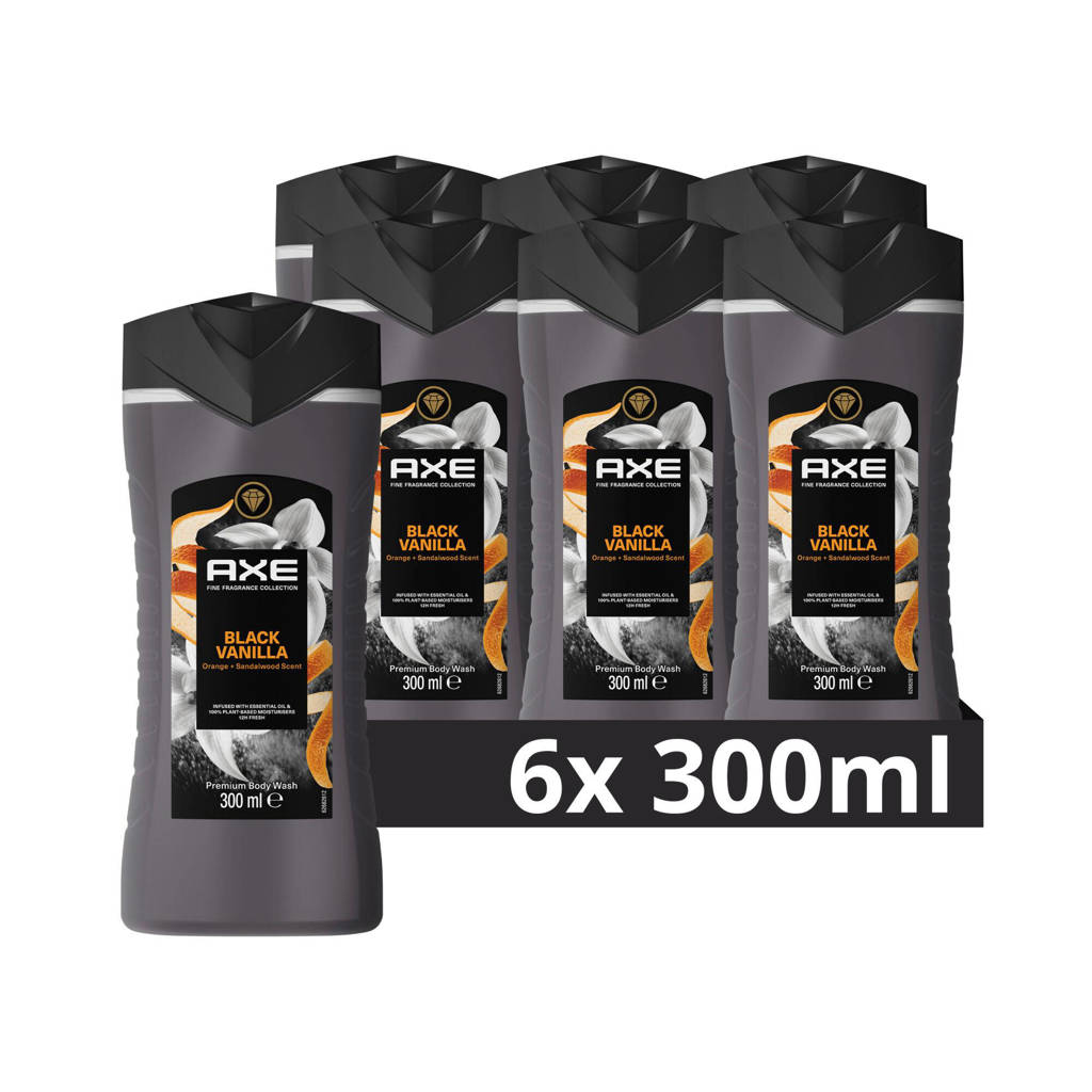 Black Vanilla premium douchegel - 6 x 300 ml