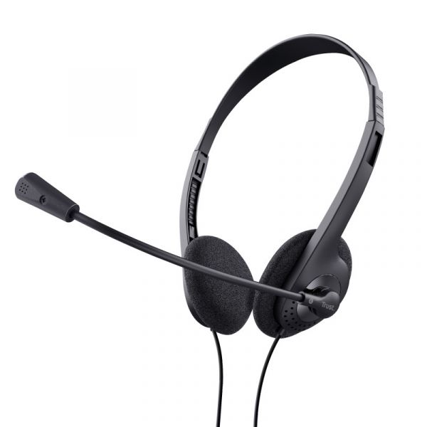 Trust Chat Headset 24659 com Microfone Jack 3.5 Preto