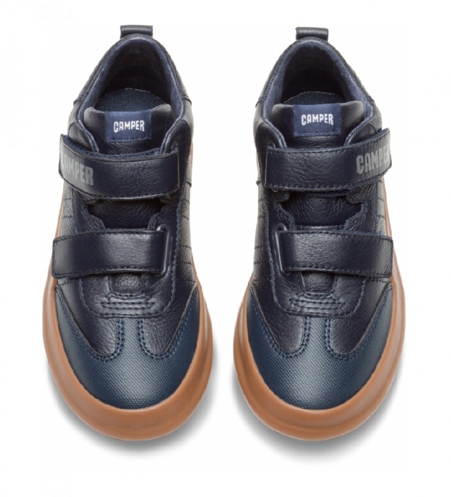 Botas de cano curto de couro Camper Pursuit Kids, azuis
