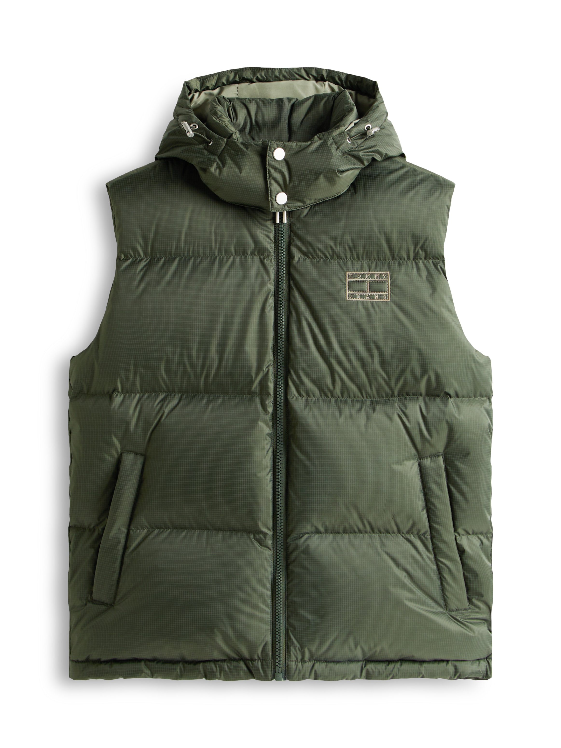 Tommy Jeans Steppweste »ALASKA DOWN VEST«, Regular fit mit abnehmbarer Kapuze
