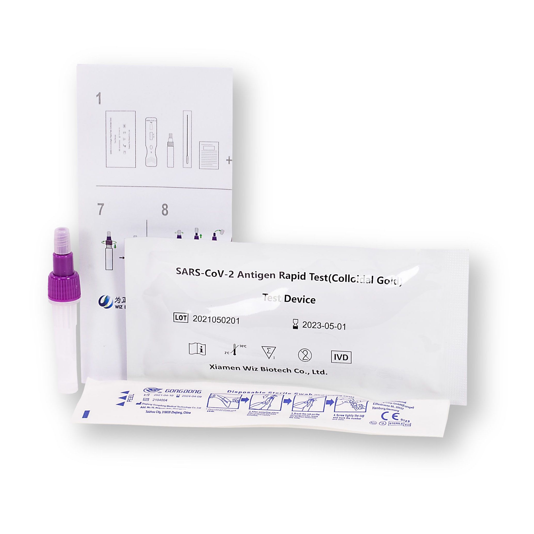 WIZ Biotech SARS-CoV-2 Antigen Schnell-Selbsttest| GRATIS parahealth Corona Tests
