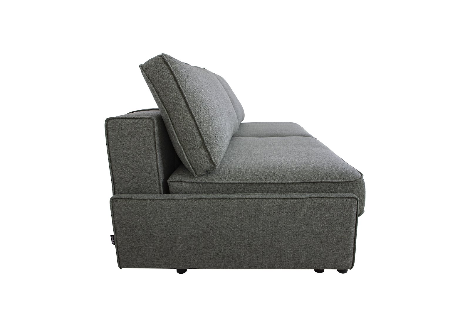 Alex sovesofa uten arm Tekstil Niva Green med ben i sort plast. Liggemål 150x200 cm