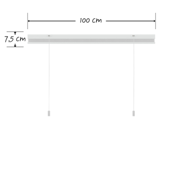 KARWEI enkel plisségordijn lichtdoorlatend wit (kleurnr. 6010) 100x180 cm (bxh)