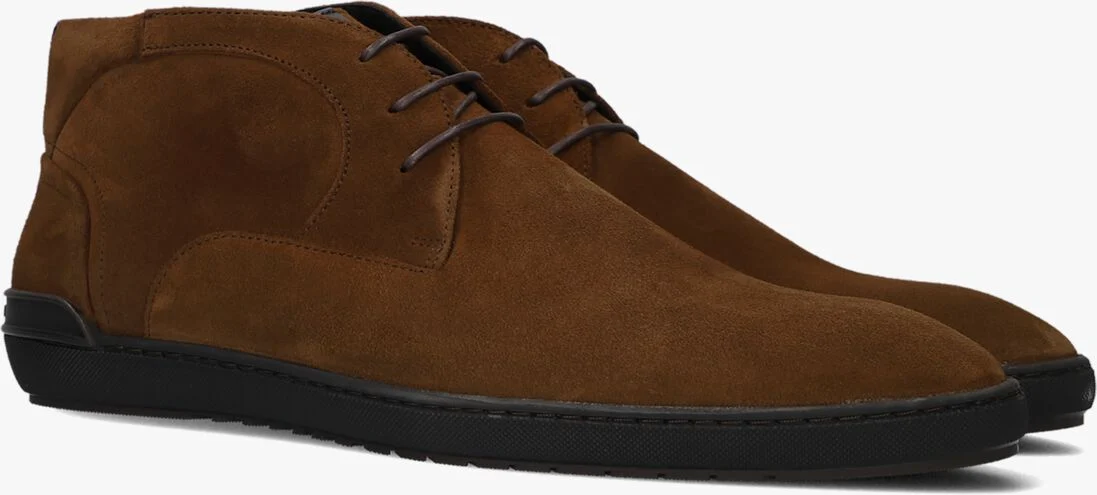 FLORIS VAN BOMMEL cognac floris van bommel veterschoenen sfm-50108