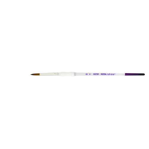 Royal & Langnickel Soft-Grip™ Synthetik-Rotmarderhaarpinsel, SG75R, Rund