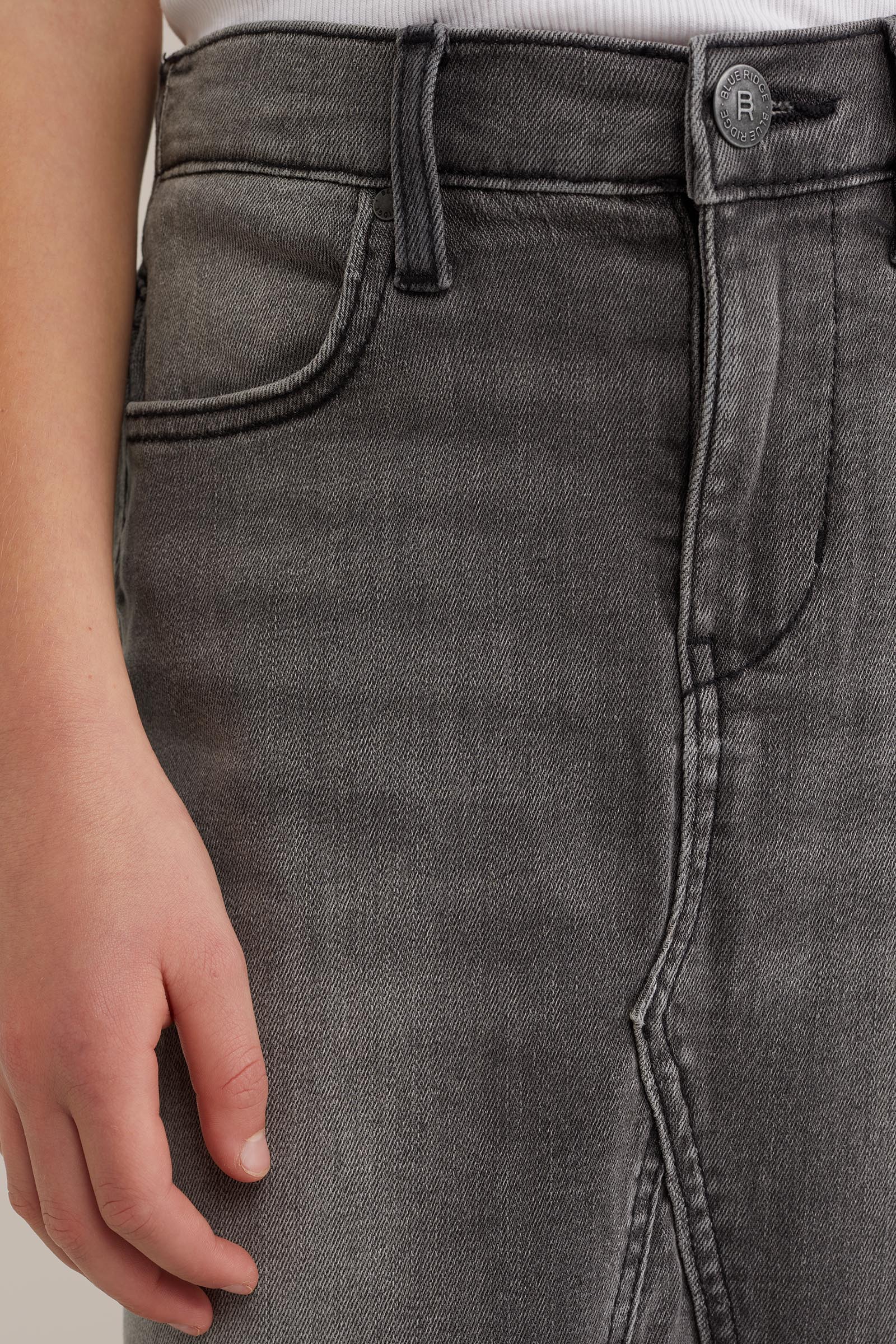 Meisjes denim rok Blue Ridge Donkergrijs gemeleerd