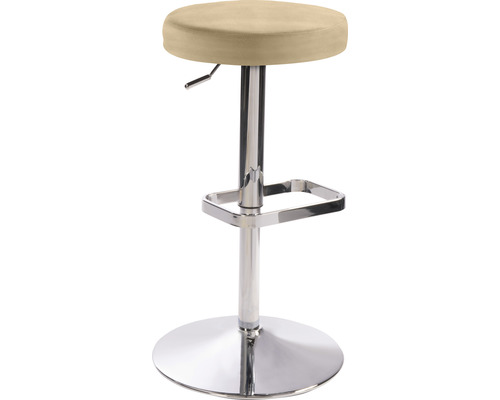 Barkruk Mayer Zitmeubelen 1200 44 x 44 x 55 cm Staal chroom/beige