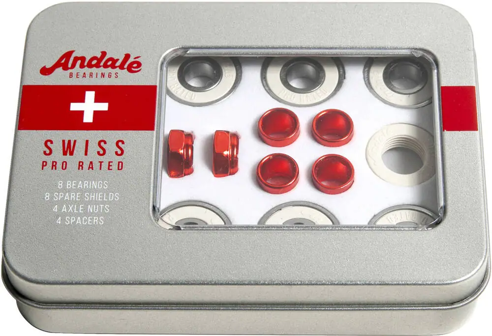 Andale Swiss Tin Box Kuglelejer 8-Pak - Skateboards | SkatePro