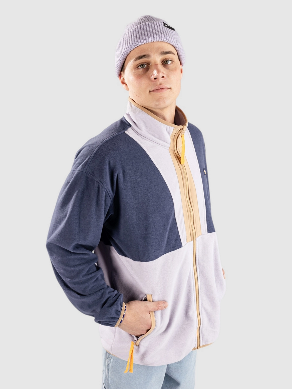 Columbia Backbowl II Lightweight Fleece Zip Hoodie nocturnal/lavender pearl
