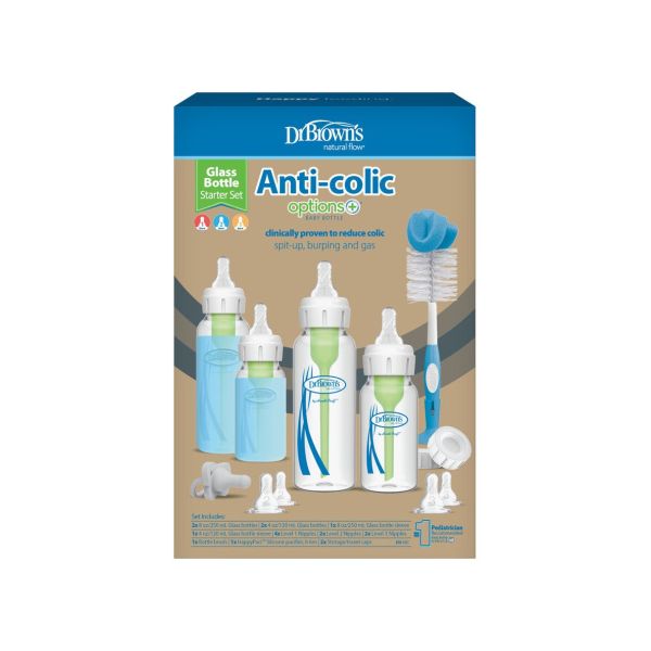 Dr. Brown's Standaard halsfles Giftset - Glas