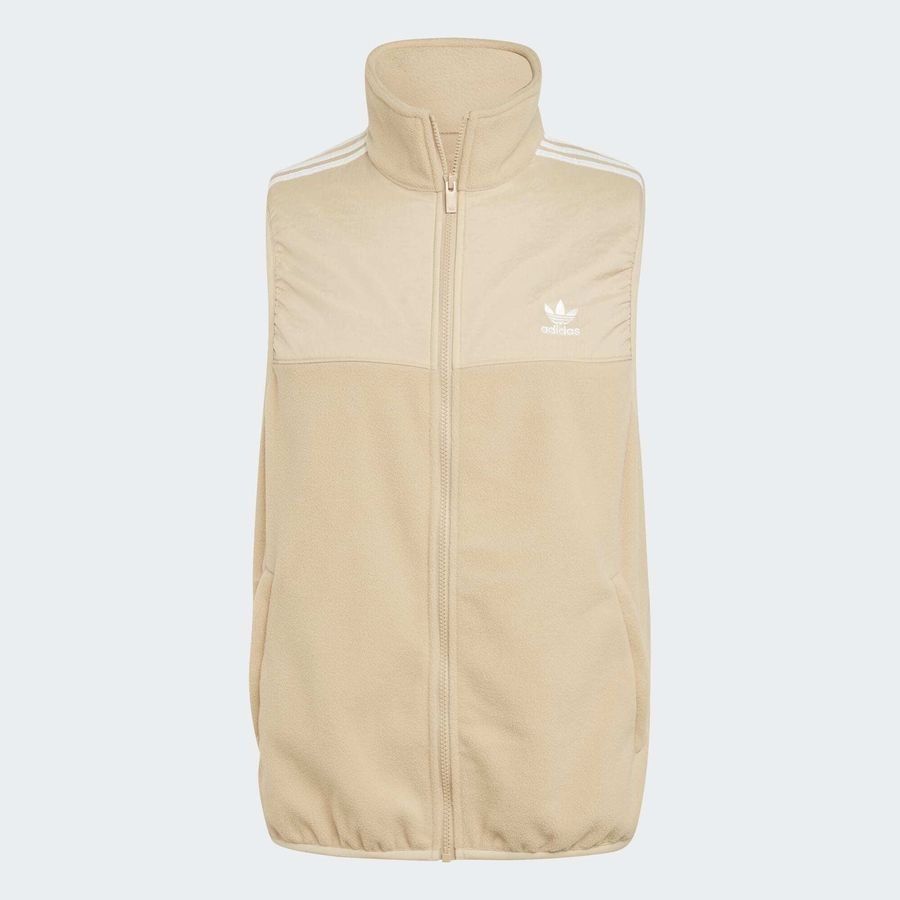 Adidas Original Veste sans manches micro-polaire Adicolor 3 bandes