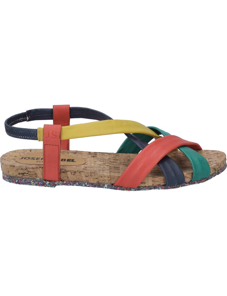 Sandale Henriette 01, rot-multi