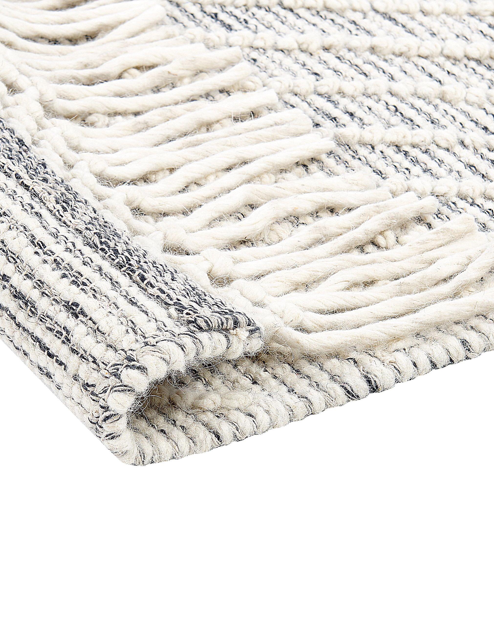 Vloerkleed SAVUR Grijs 160 x 230 cm Wol