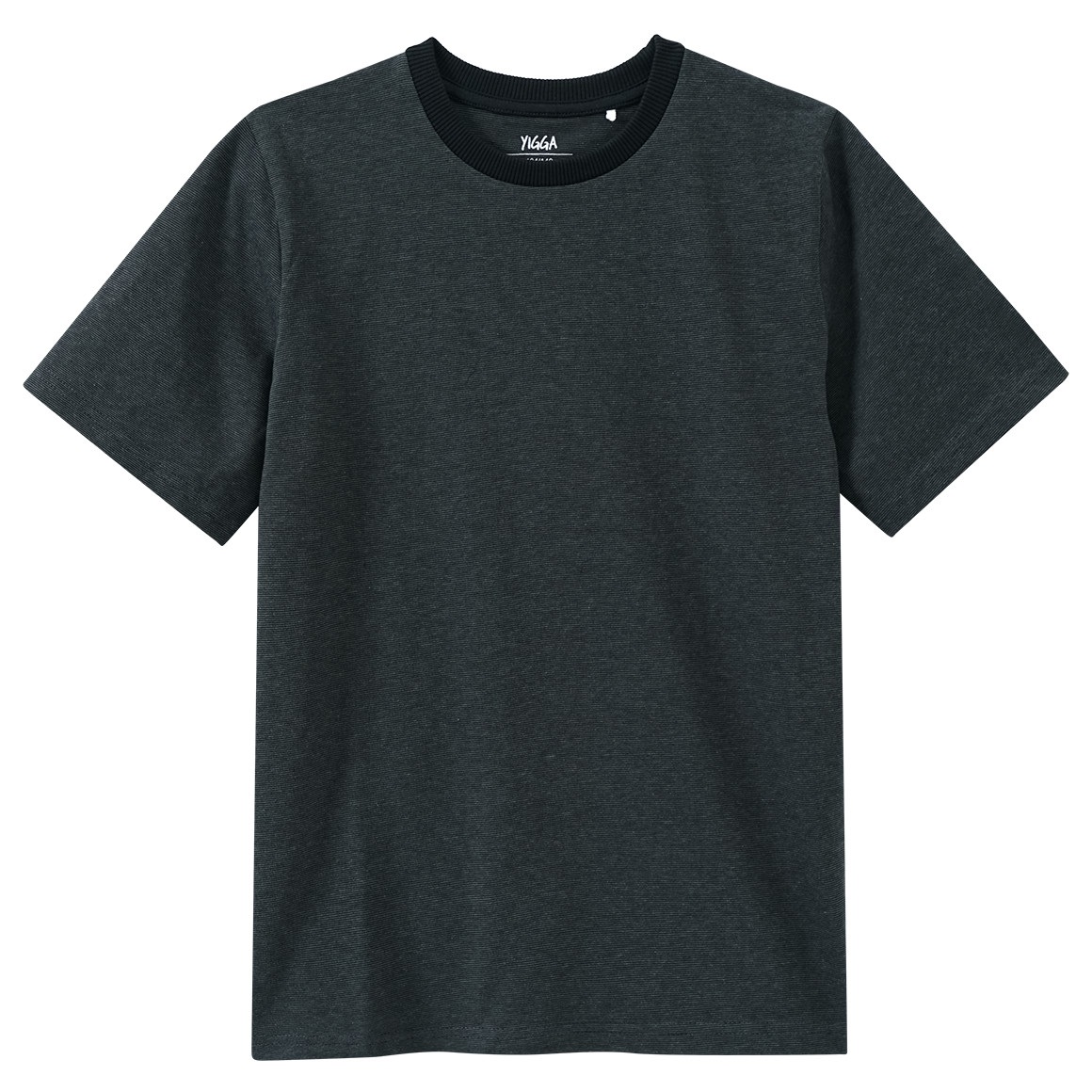 Yigga Jungen T-Shirt mit feinen Streifen dunkelblau