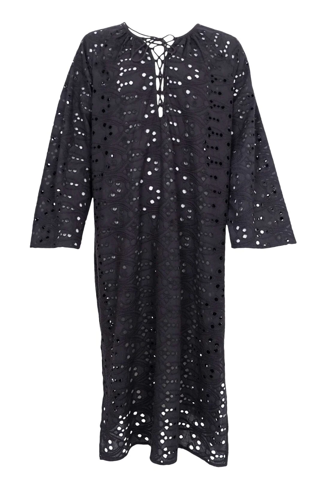 Black Colour Bchelena Boho Dress 40880