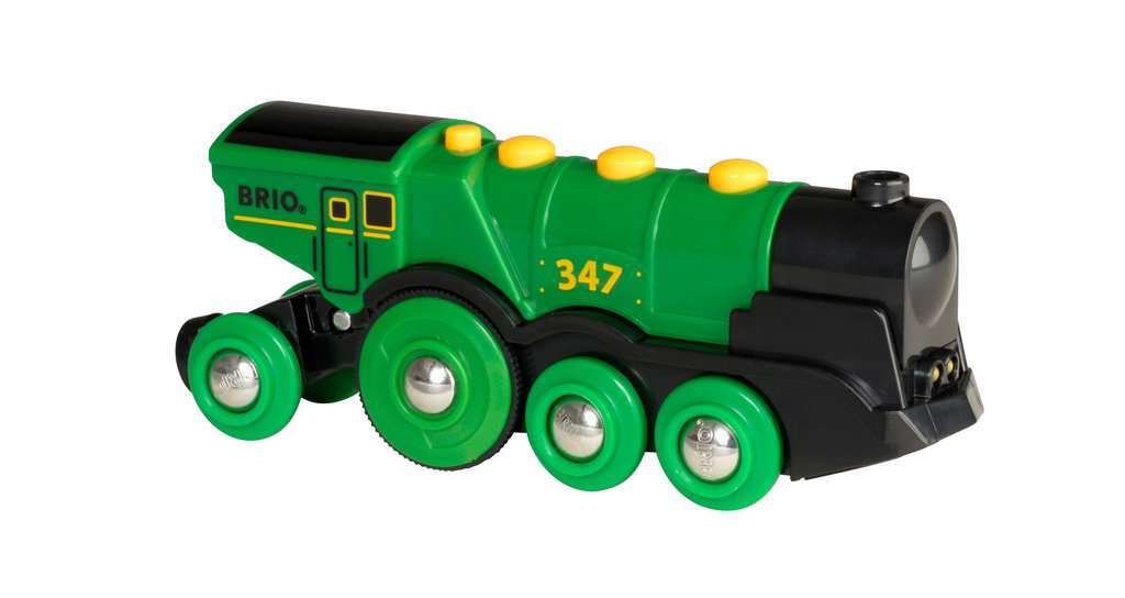 BRIO Spiel Grüner Gustav Batterielok