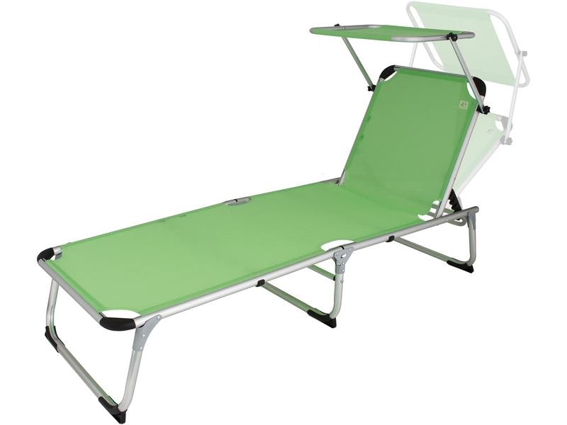 Eurotrail Liegestuhl Pebble Beach Lime Green Verstellbarer Liegestuhl