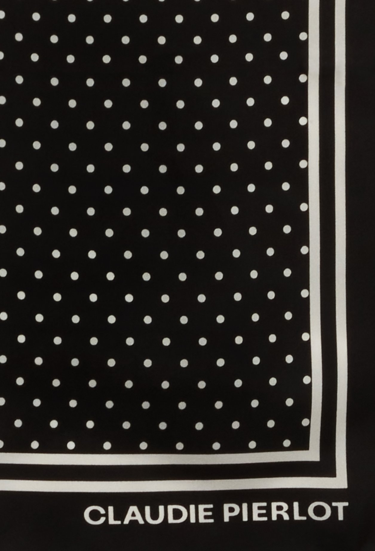 Grand foulard noir 100% soie