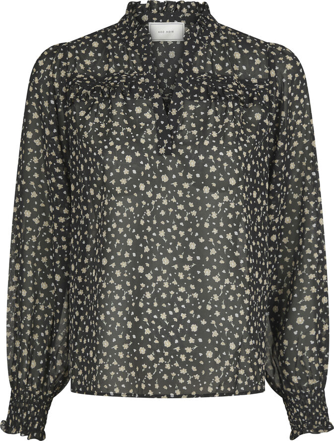 Neo Noir Rhia Secret Flower Blouse Black
