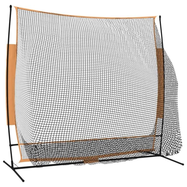 vidaXL Golfnett svart og oransje 215x107x216 cm polyester
