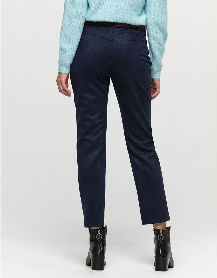 Jegging suédine bleu