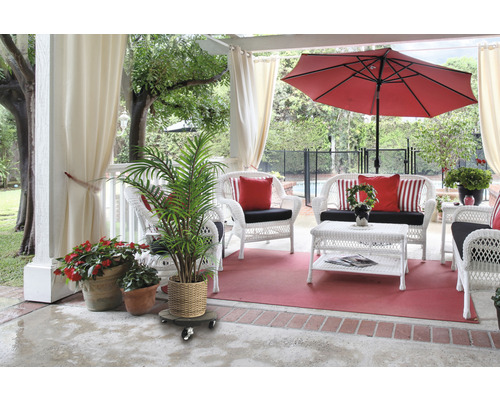 Lafiora WPC plantenkar 30x30x7,5 cm rond bruin TK 100 kg