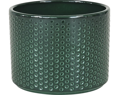 Bloempot/plantenbak Dickob Pillar Spot keramiek Ø 16,8 cm H 14,8 cm groen