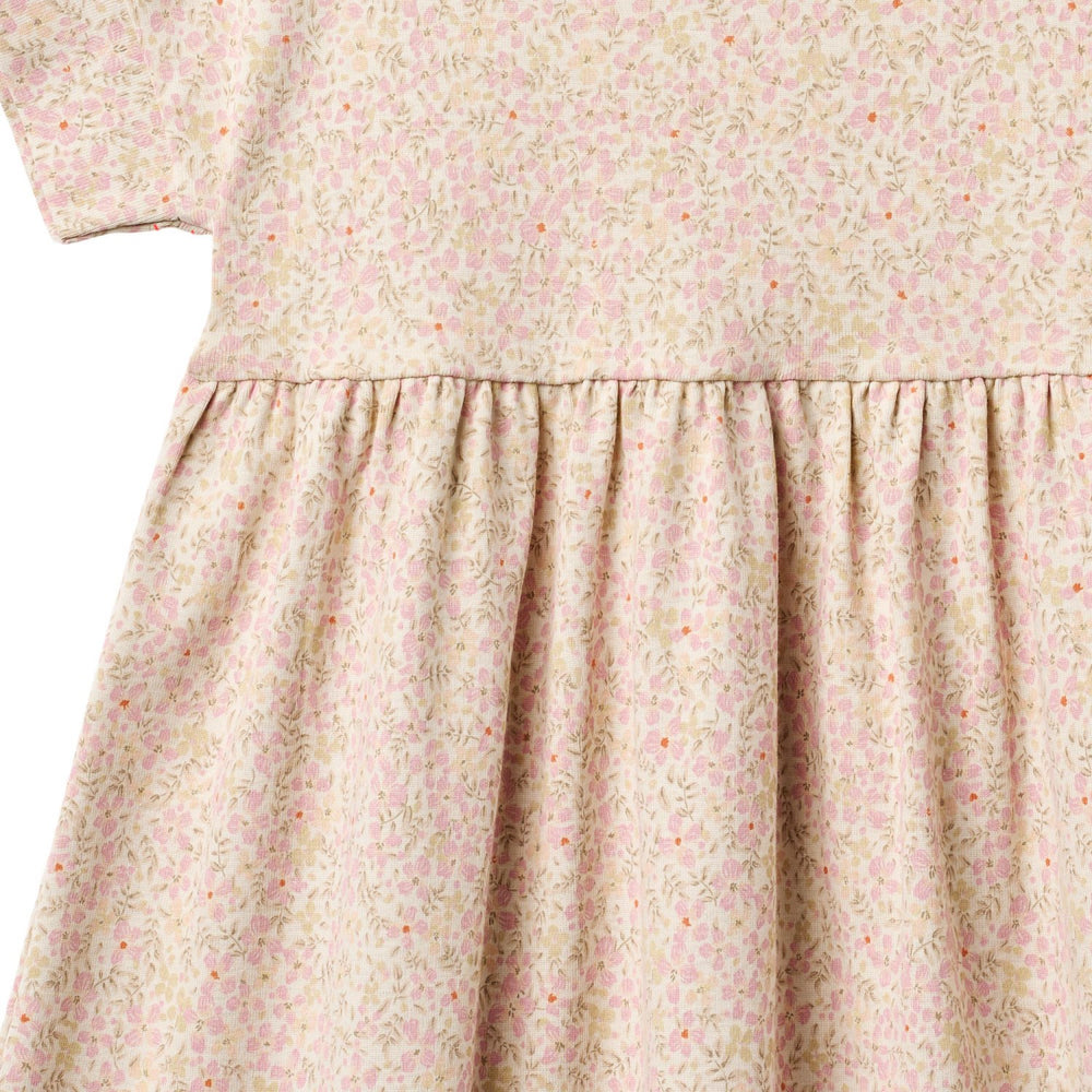 Køb Wheat Coral Flowers Jersey Kjole S/S Emilie