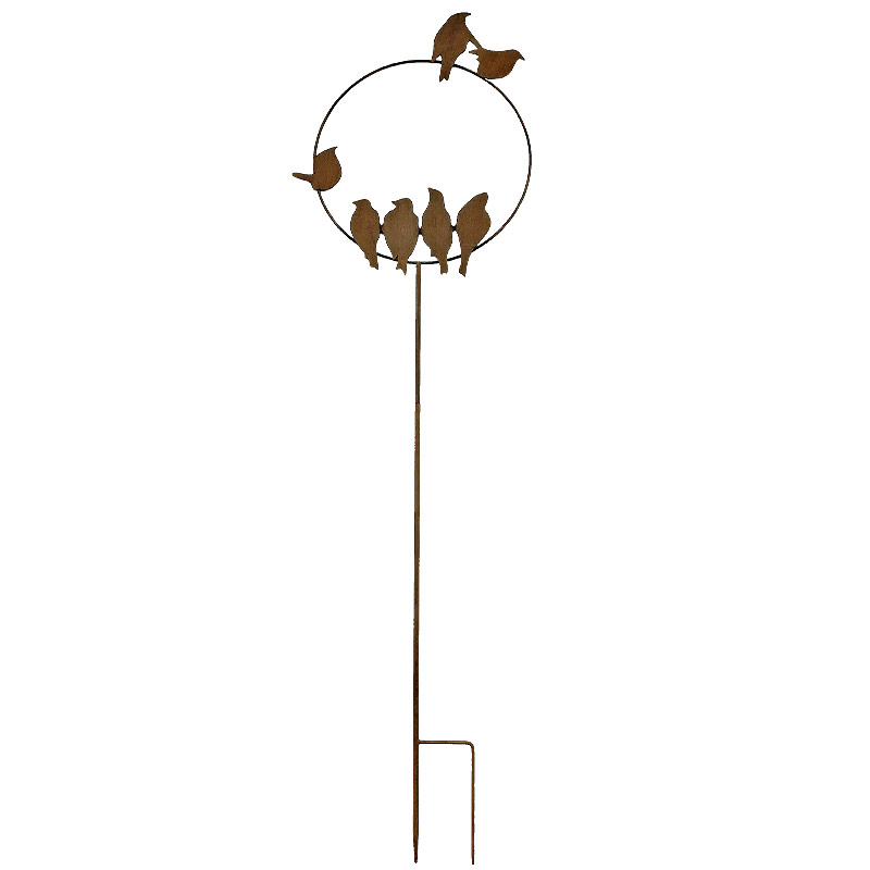 Tuteur déco oiseaux 36x122cm