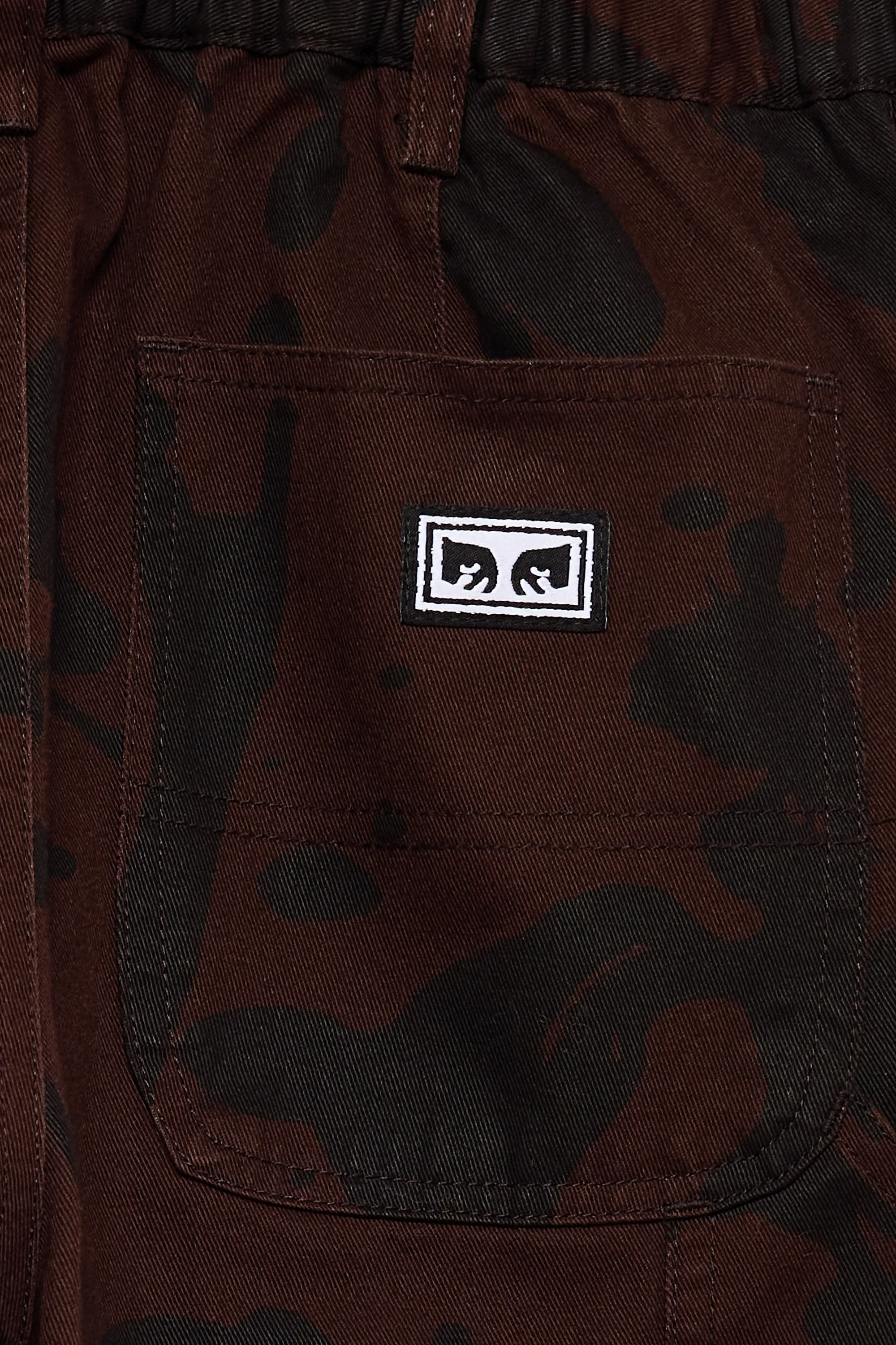 OBEY Jean BRIGHTON PRINT CARPENTER Marron