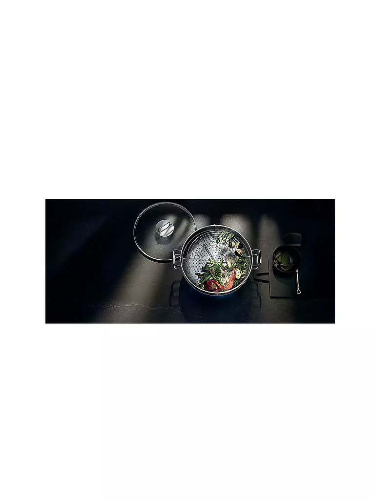 WMF Macao Wok-Set 36cm 4-teilig Cromargan silber