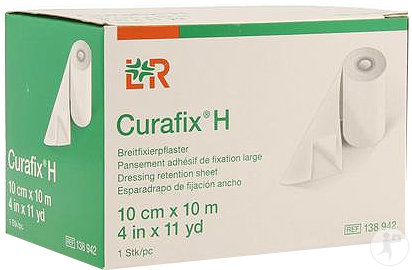 Lohmann & Rauscher Curafix H Pansement Adhésif De Fixation Large 10m x 10cm Pièce 1 (138942)