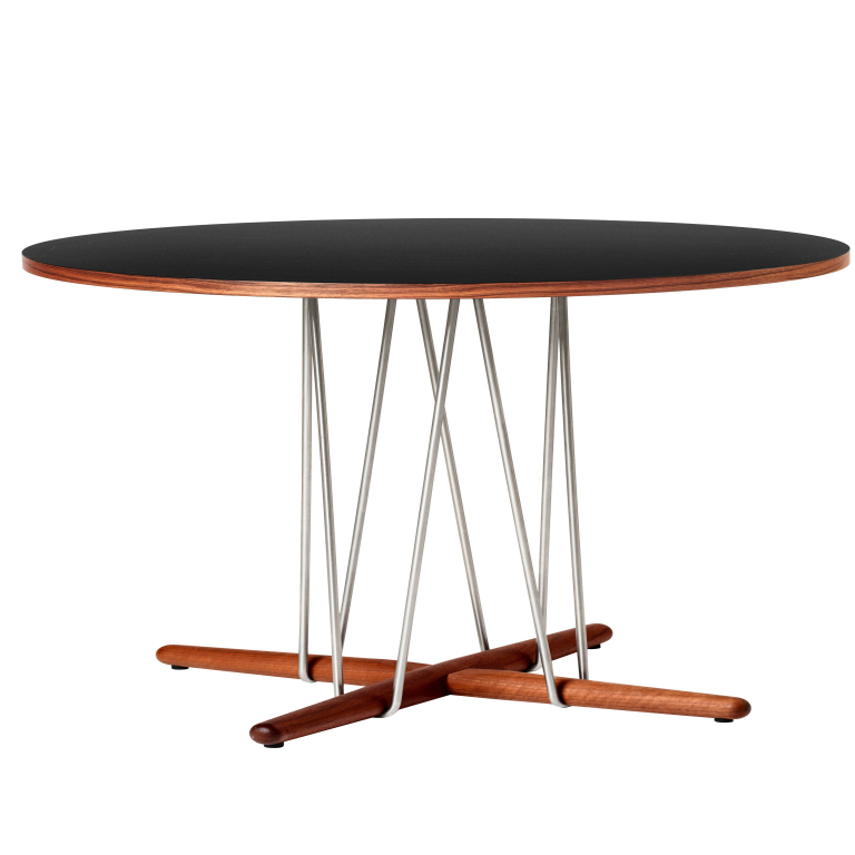 Carl Hansen & Son E020 Embrace tafel 139.5cm walnoot zwart, geolied onderstel