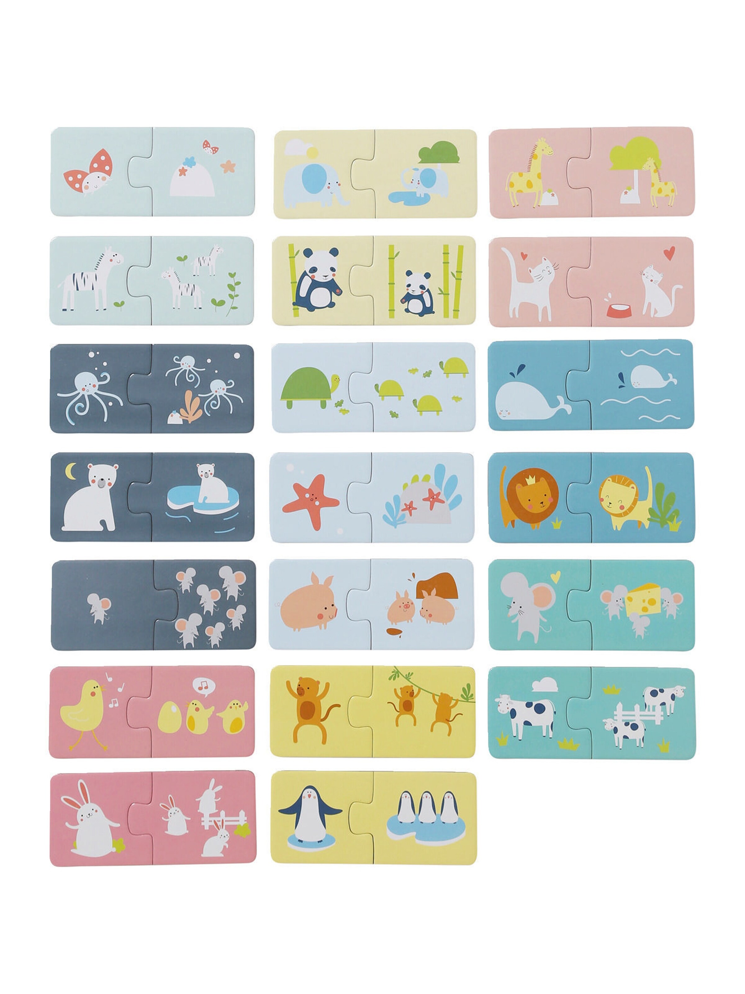 Vertbaudet Kleinkinder Puzzle, Tiere mehrfarbig