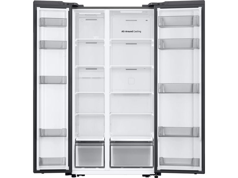 Samsung Foodcenter RS57DG400EM9 Silber Side by Side Kühl- und Gefrierteil