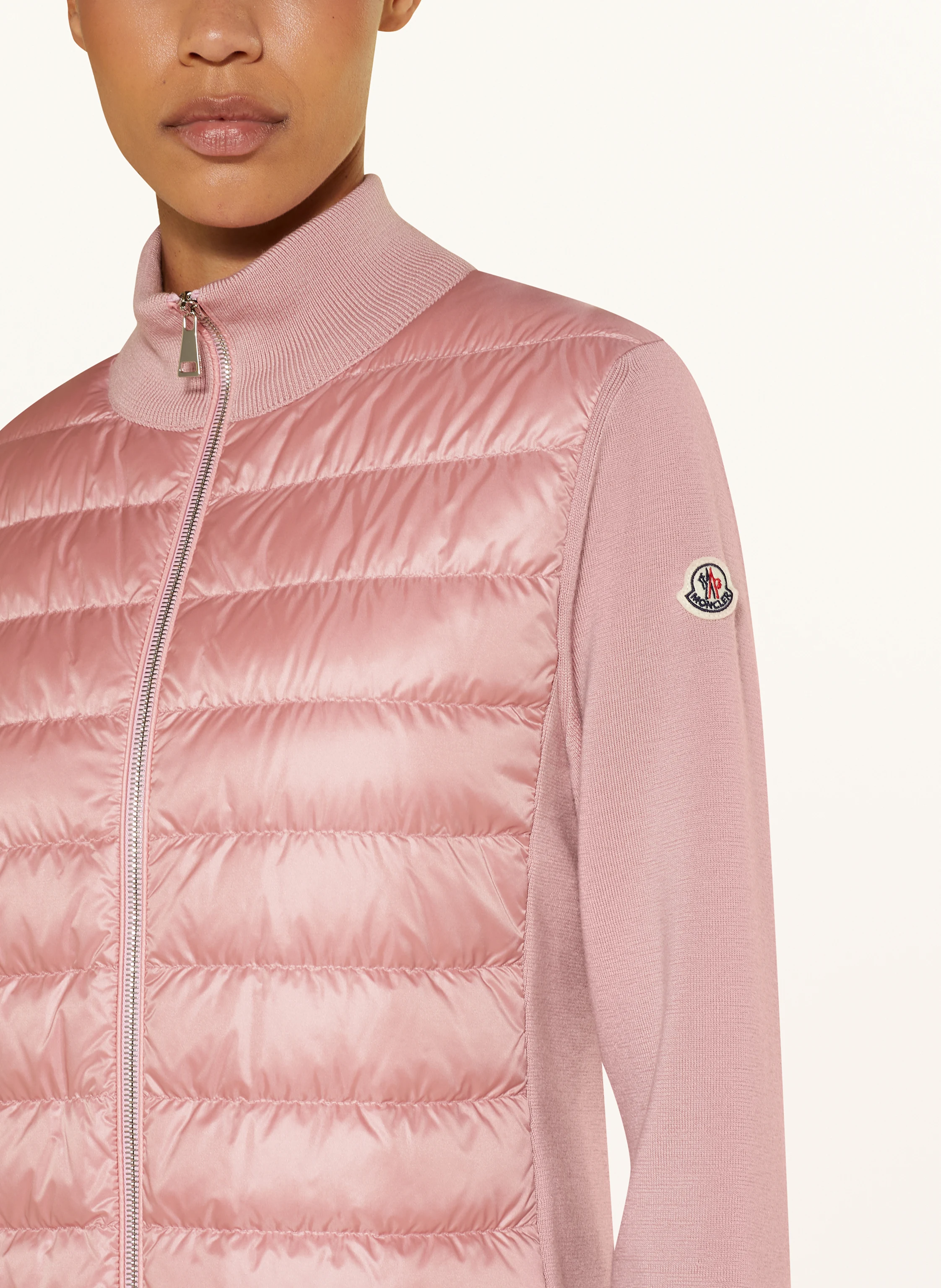 MONCLER Daunenjacke im Materialmix