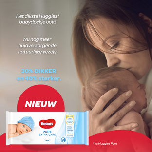 Huggies Pure Extra Care Babydoekjes 56ST